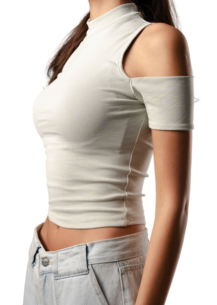Off Shoulder Neck Top