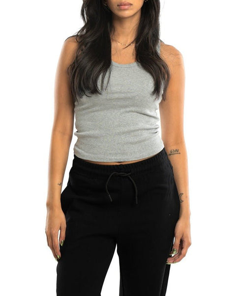 And The Why Puffed Half Sleeve Rib Basic Top