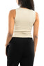 Ribbed Thick Strap Crew Neck Top - The Basic Look