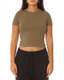 Ribbed Fitted Half Sleeve Top