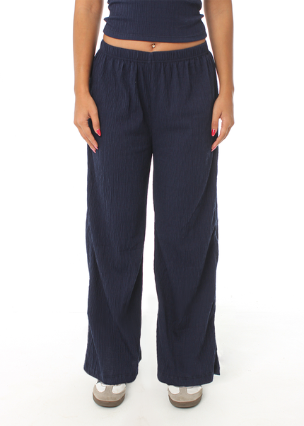 Wide Leg Textured Pants